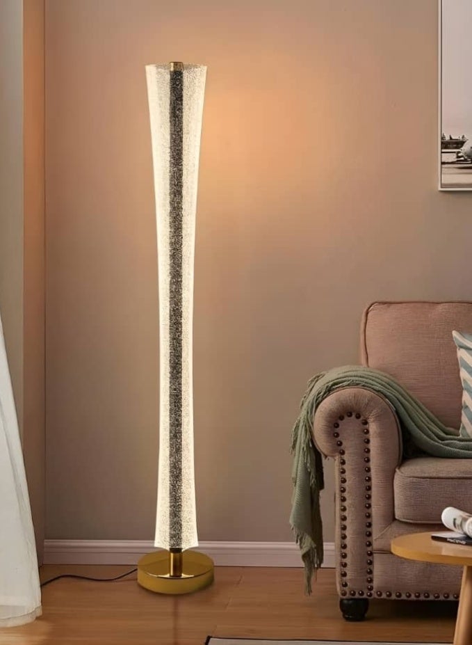 ACCEPT LED Acrylic Floor Lamp with Gold Base Electric Operated with 3 Colors Switch for Lighting White, Yellow and daylight - Image 2